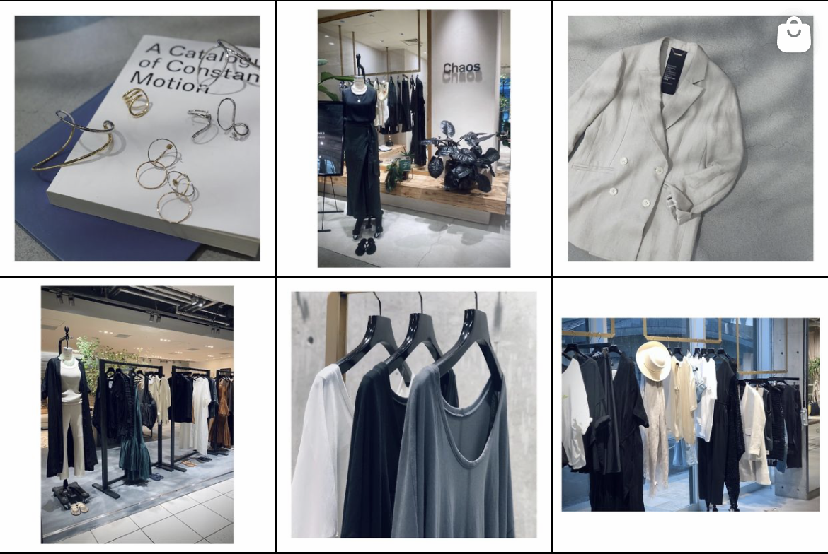 アパレルブランドインスタグラムの写真